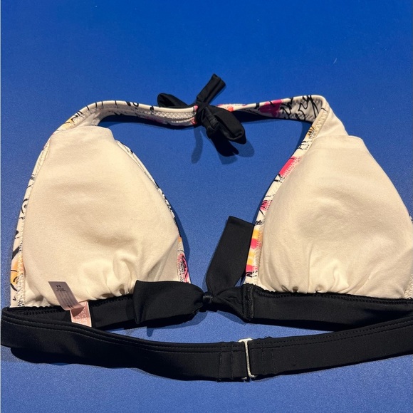 Victoria Secret Y2K Colorful Graphic Bikini Top Size Medium Beach Summer Girly - Picture 2 of 6